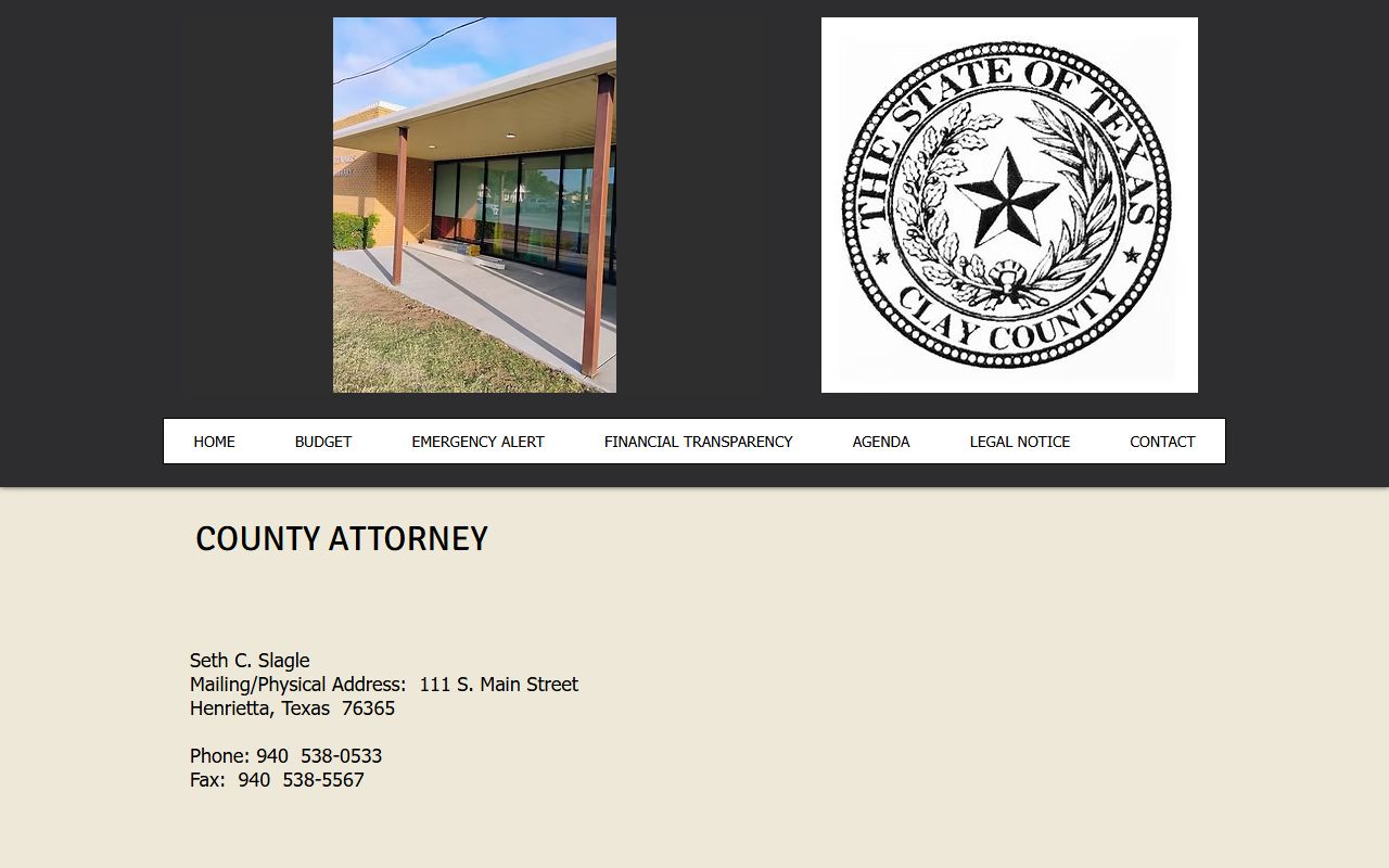 Clay County Attorney prosecutor contact for court records after arrest